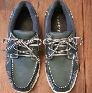 Island Surf Men's Dark Gray Boat Shoes